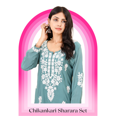 Chikankari Sharara Set