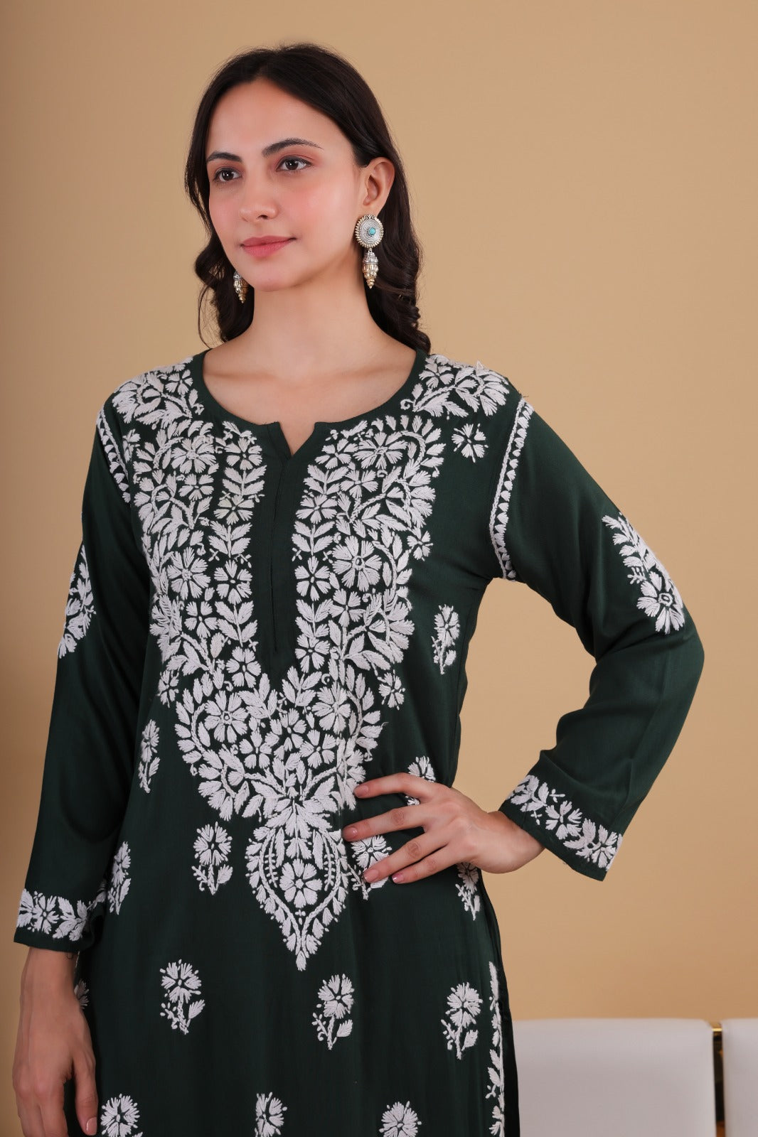 Aisha Authentic Lucknowi kurta Palazzo Set