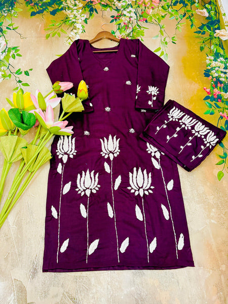 Kamal 8 Gulabi Dhaga Kurta Set
