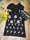 Black ( white embroidery)