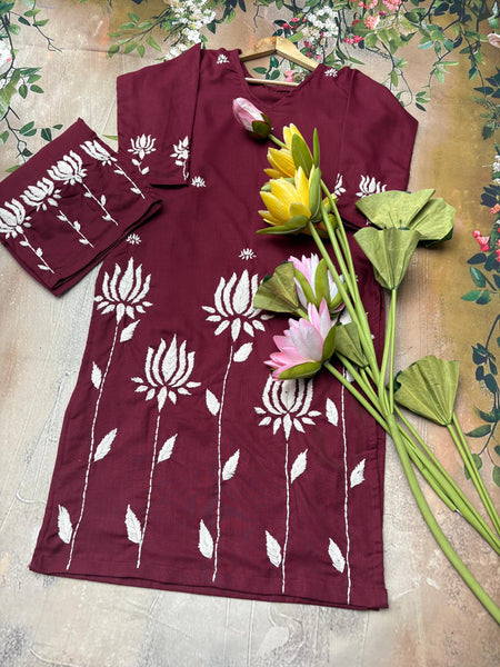 Kamal 10 Gulabi Dhaga Kurta Set