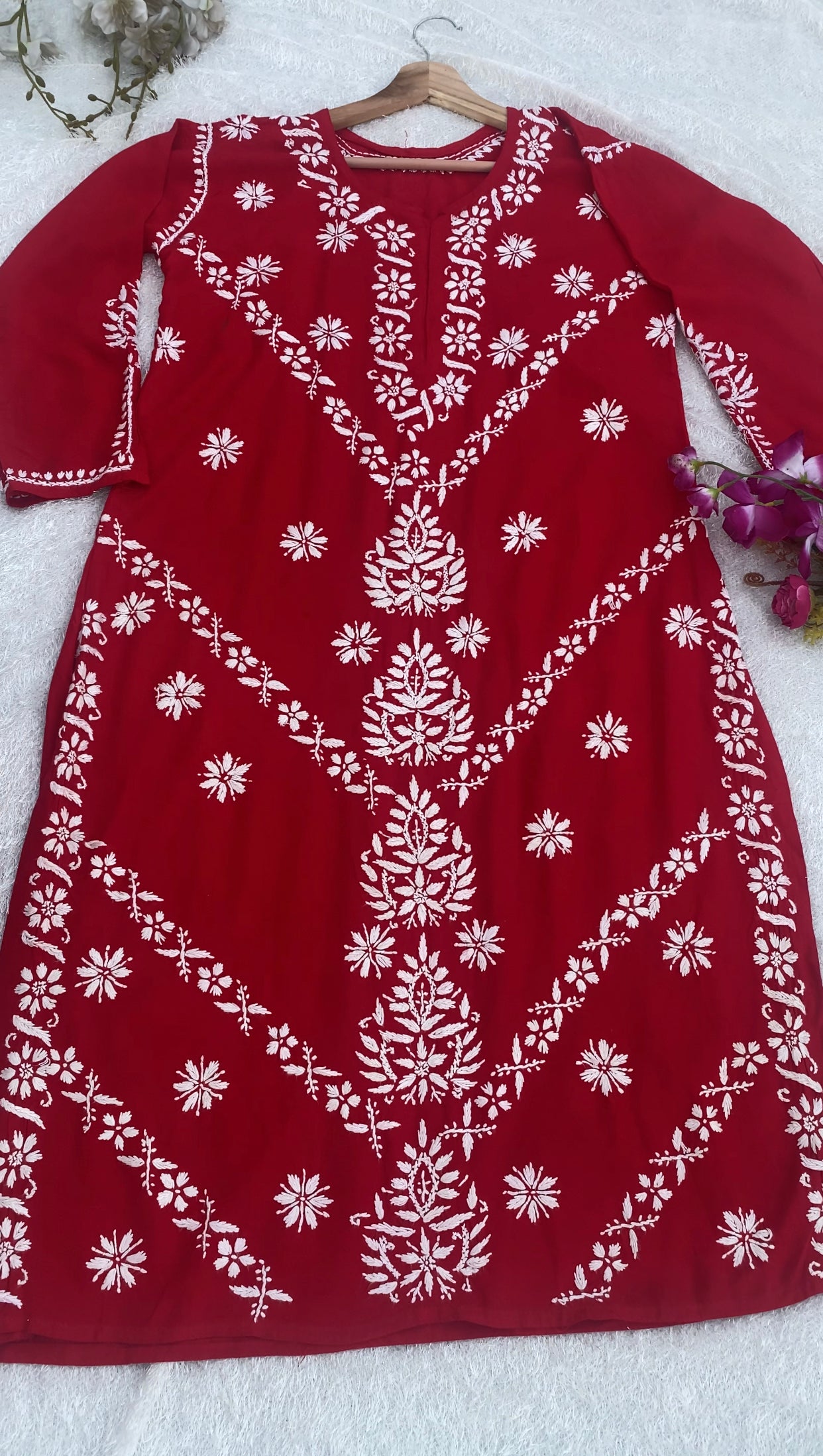 Miesha Authentic Lucknowi kurta Palazzo Set