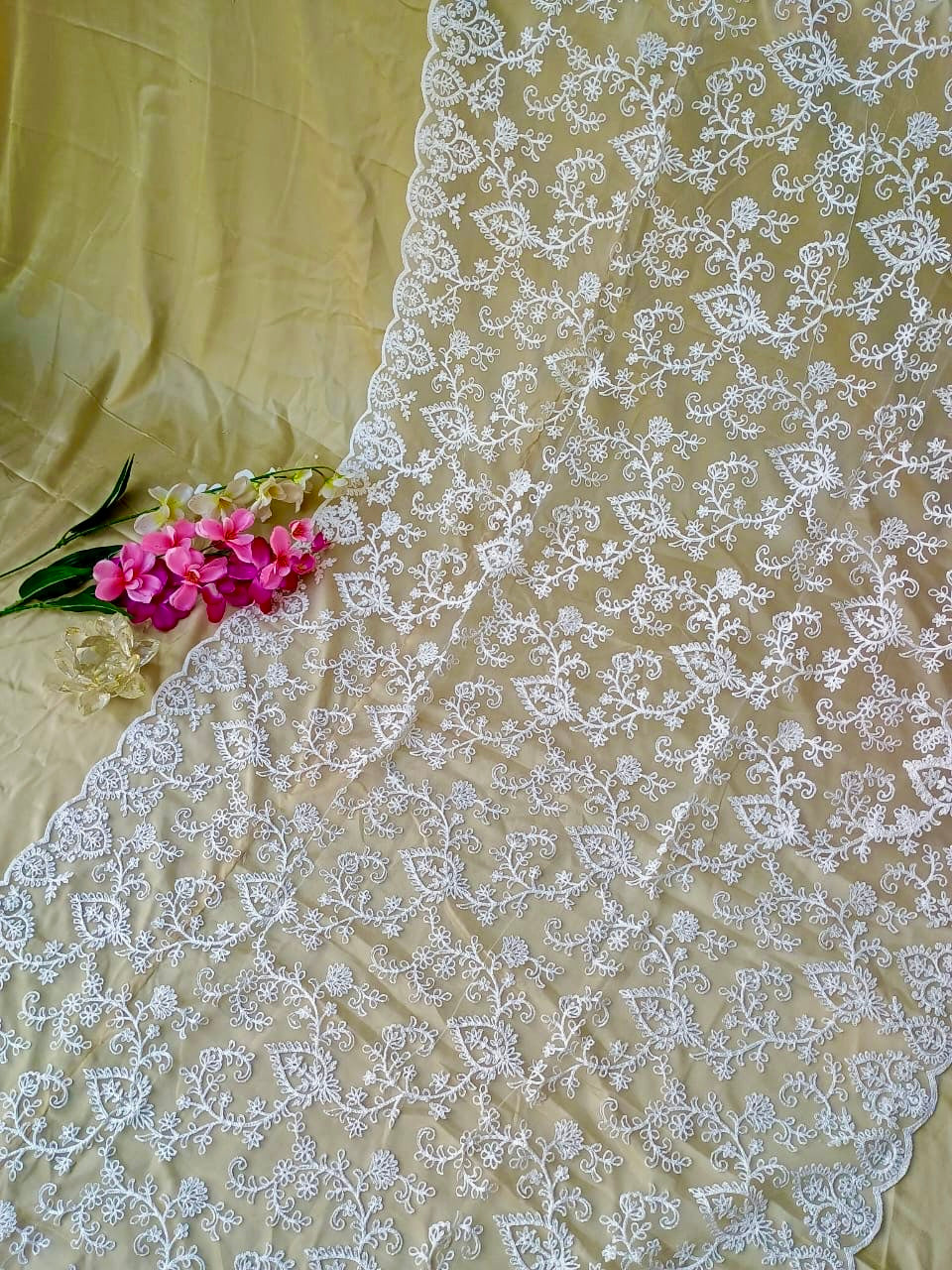 Heavy Chikankari Dupatta