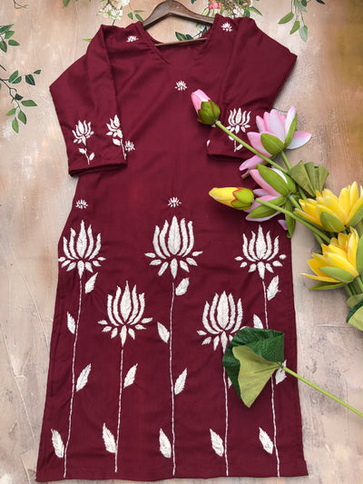 Shubhkar Gulabi Dhaga Kurta Set
