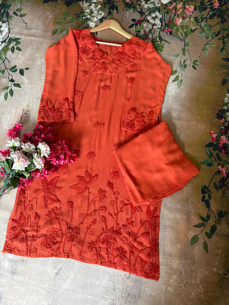 Ada 24 Gulabi Dhaga Kurta Set
