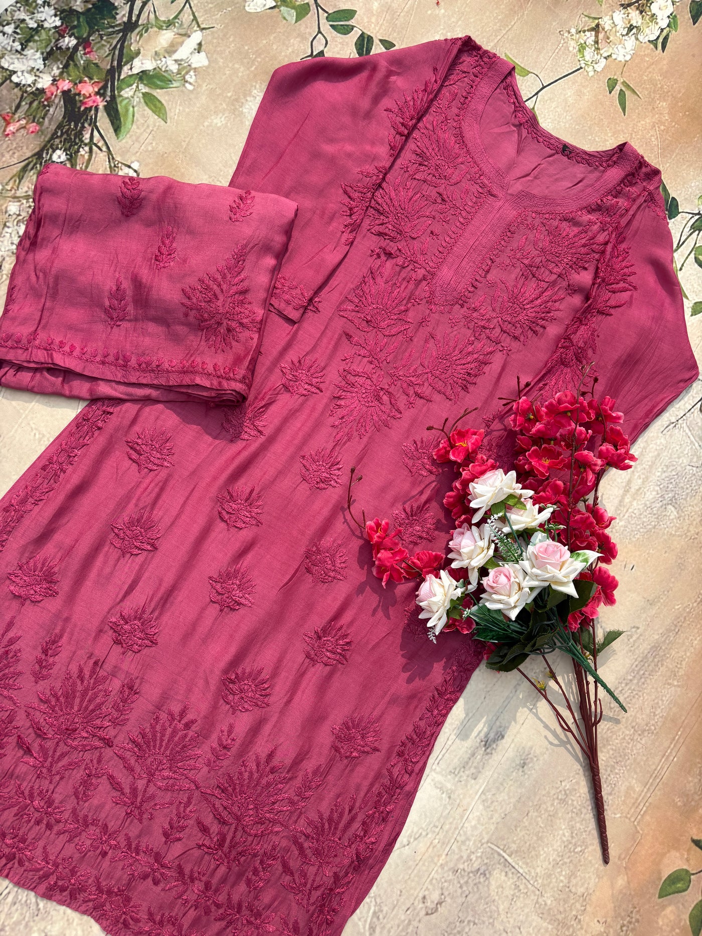 Nazakat Authentic Lucknowi Kurta Set
