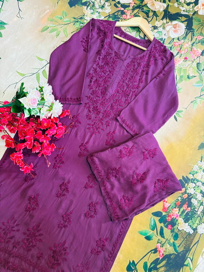 Nazakat Authentic Lucknowi Kurta Set