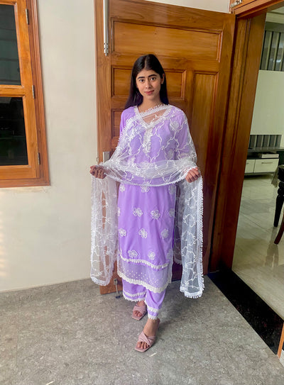 Bhumika Authentic Chikankari Kurta Set with Dupatta