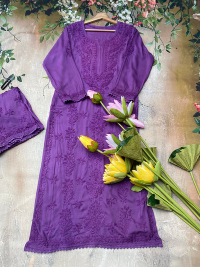 Saadgi Authentic Lucknowi Kurta Set