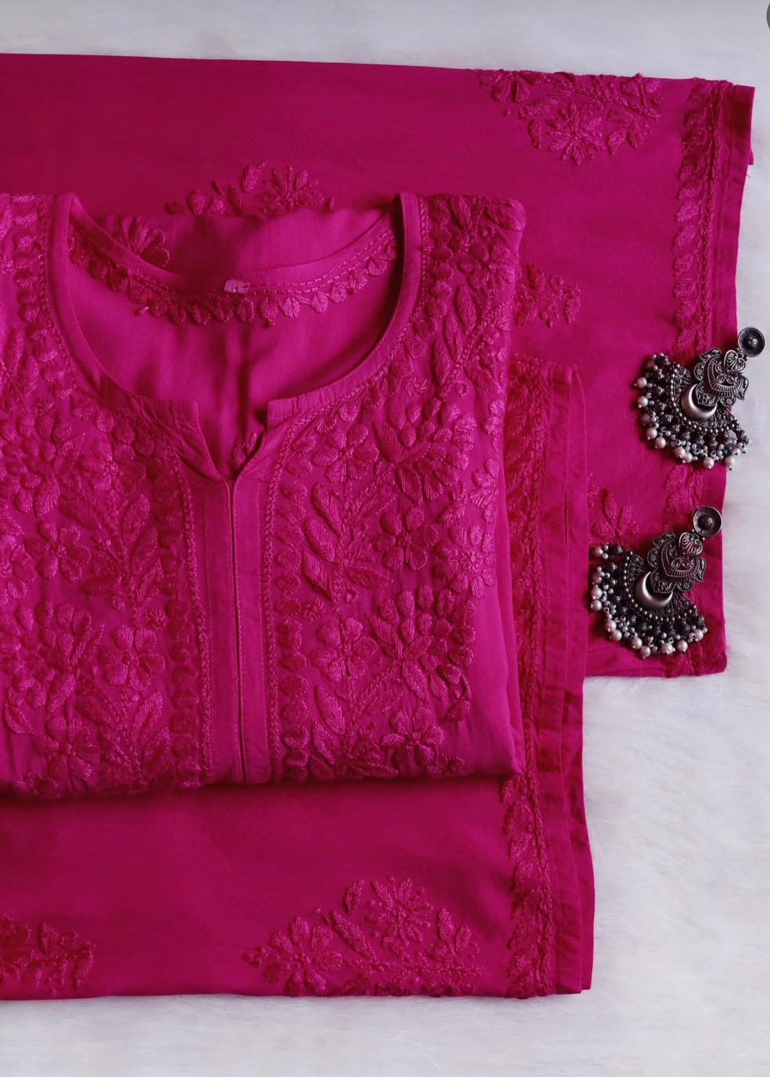 Nazakat Authentic Lucknowi Kurta Set