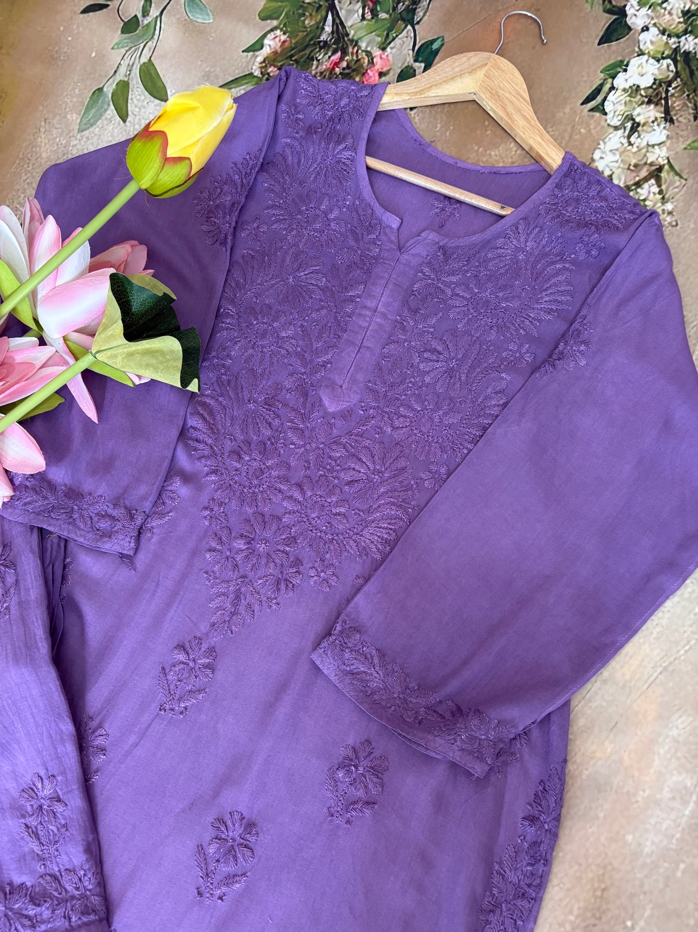 Nazakat Authentic Lucknowi Kurta Set