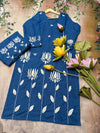 Electric Blue (white embroidery)
