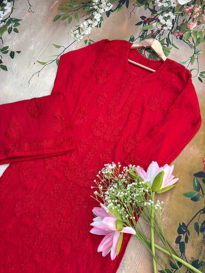 Nazakat noor Authentic Lucknowi Kurta Set