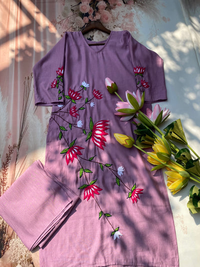 Raaga Gulabi Dhaga Kurta Set
