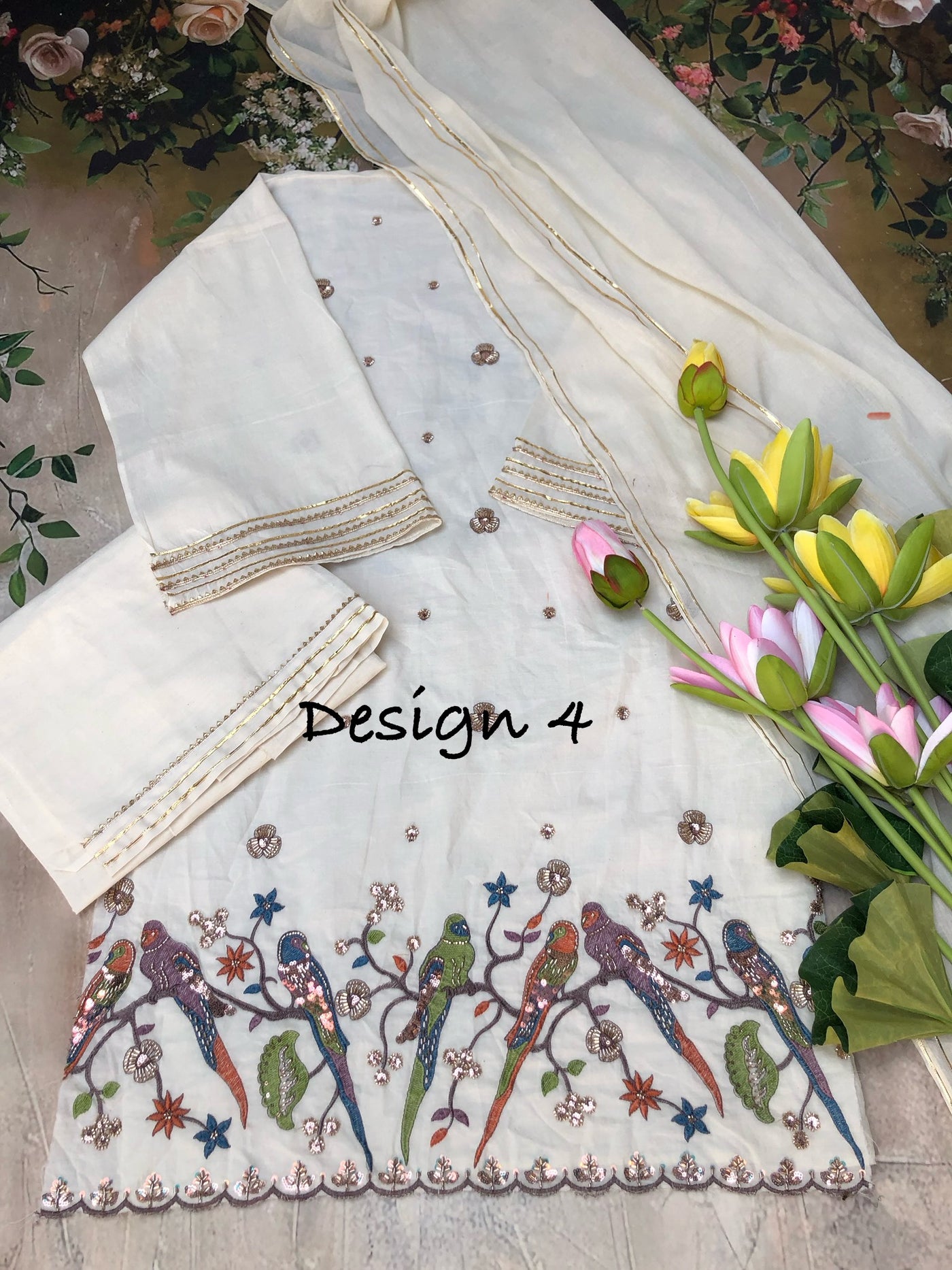 Kalam unstitched 3 piece set