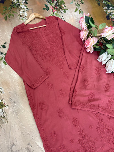 Nazakat Authentic Lucknowi Kurta Set