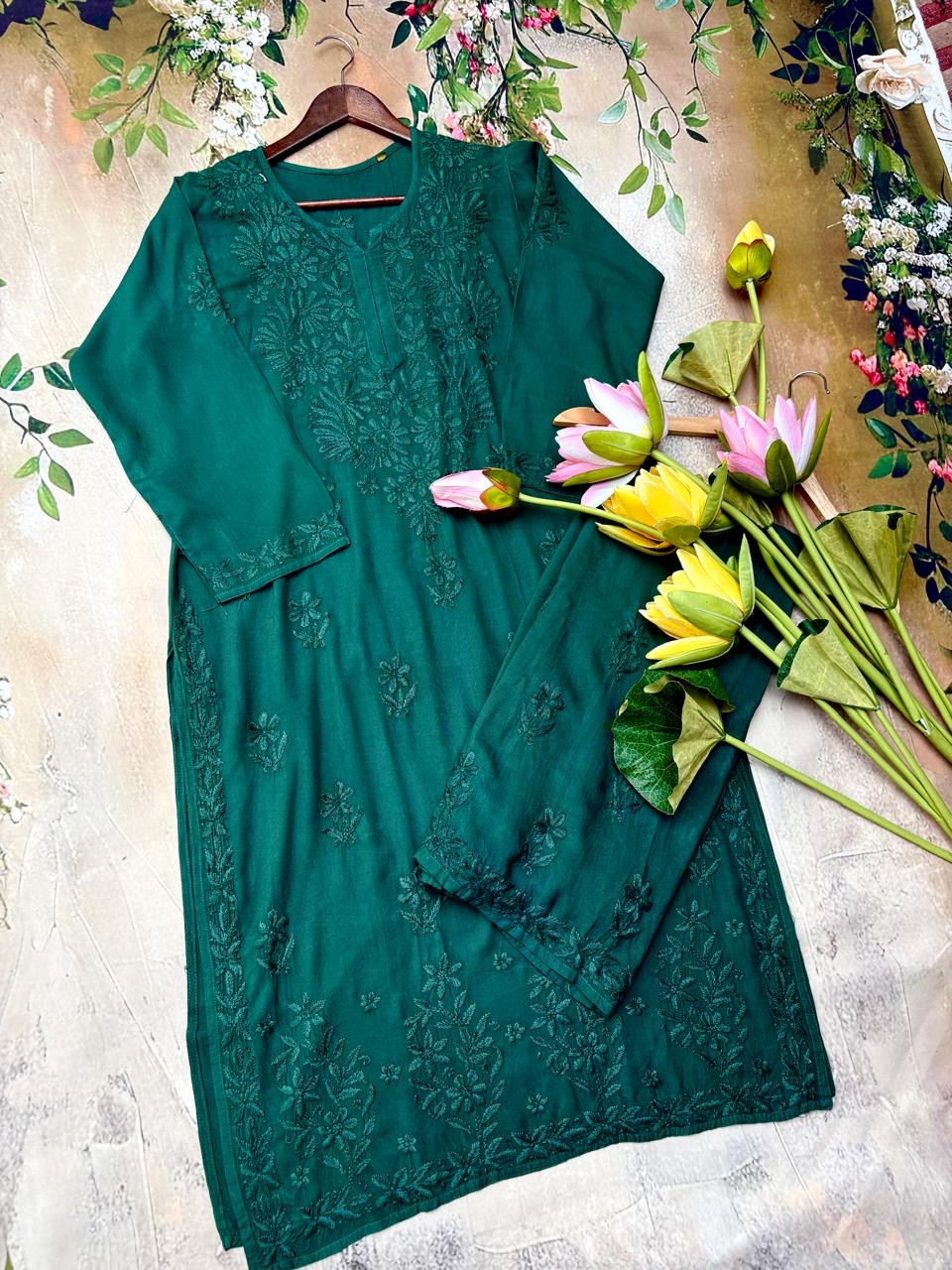 Nazakat Authentic Lucknowi Kurta Set