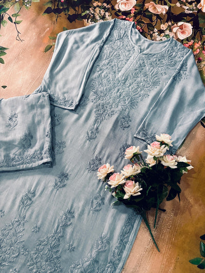 Nazakat Authentic Lucknowi Kurta Set