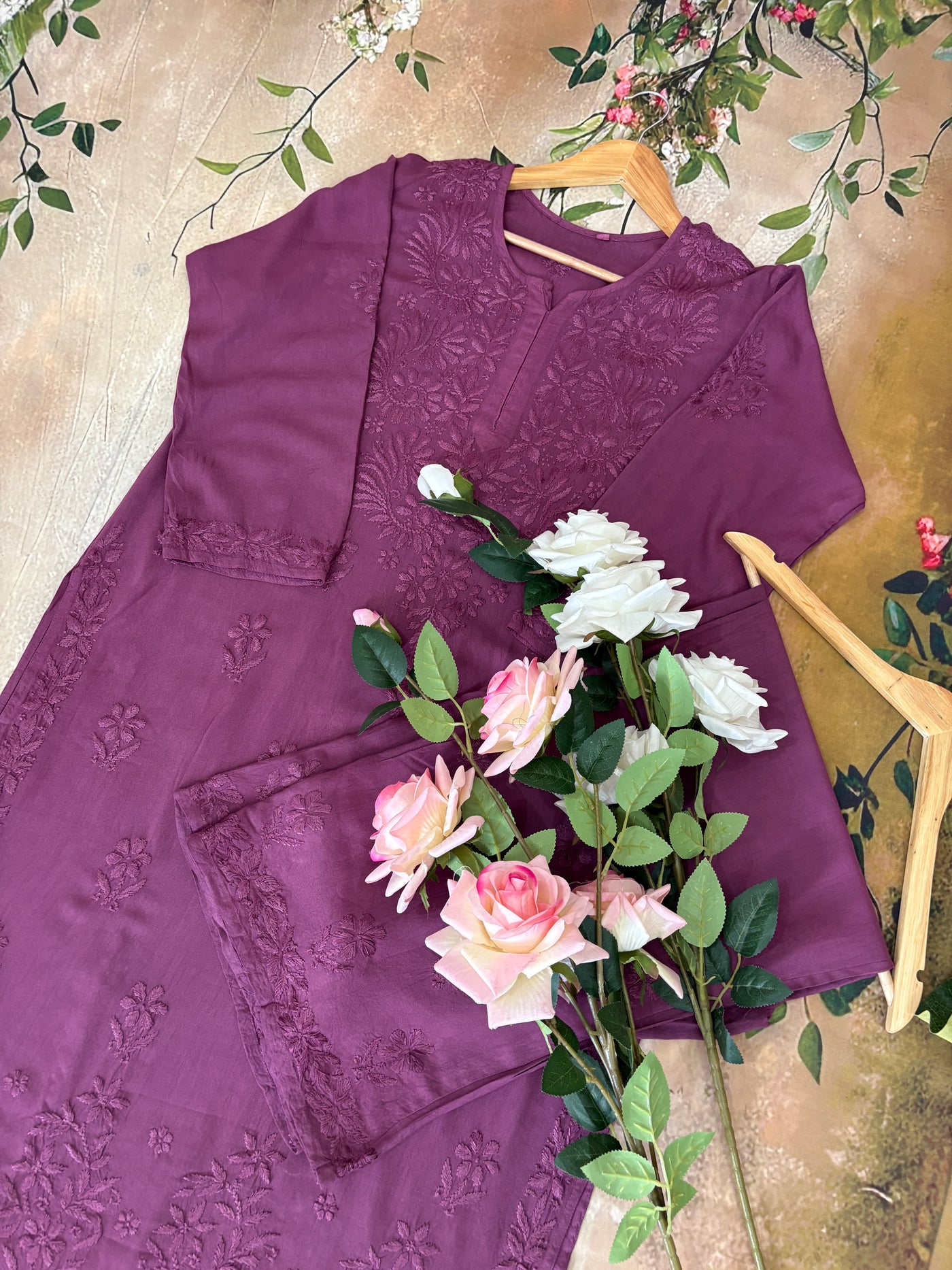 Nazakat Authentic Lucknowi Kurta Set