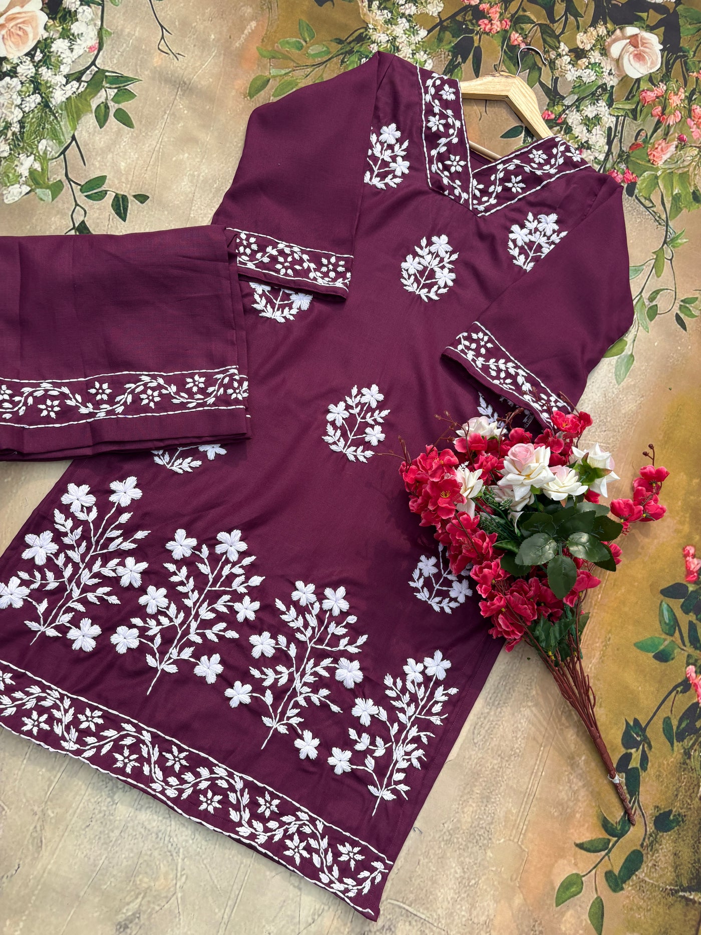 Kritika 2 Gulabi Dhaga Kurta Set