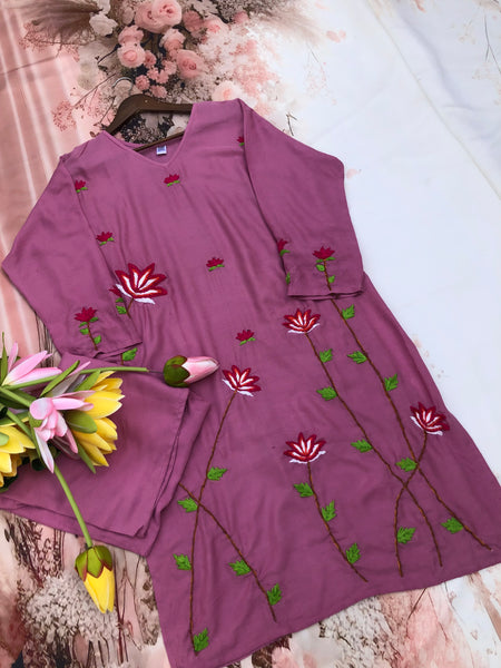 Jagmag 2 Gulabi Dhaga Kurta Set in Pink