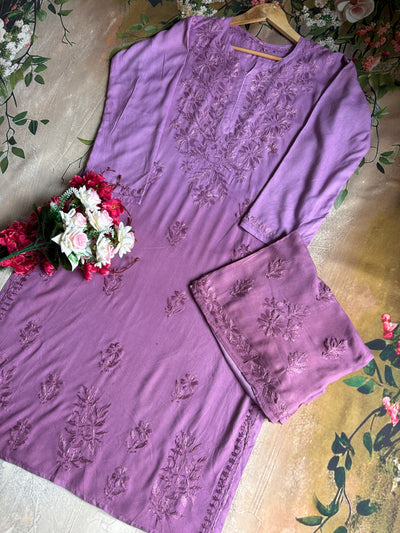 Ridaa Authentic Lucknowi Kurta Set