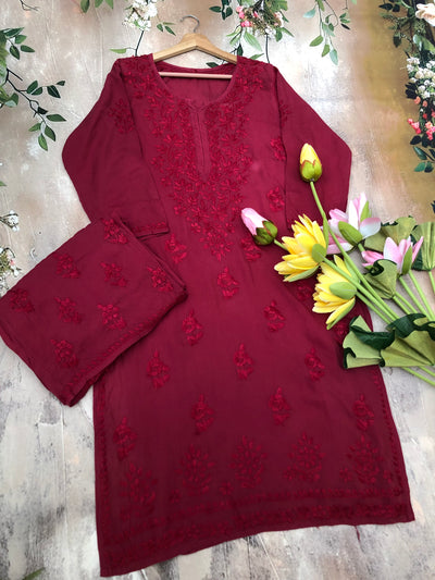 Nazakat Authentic Lucknowi Kurta Set