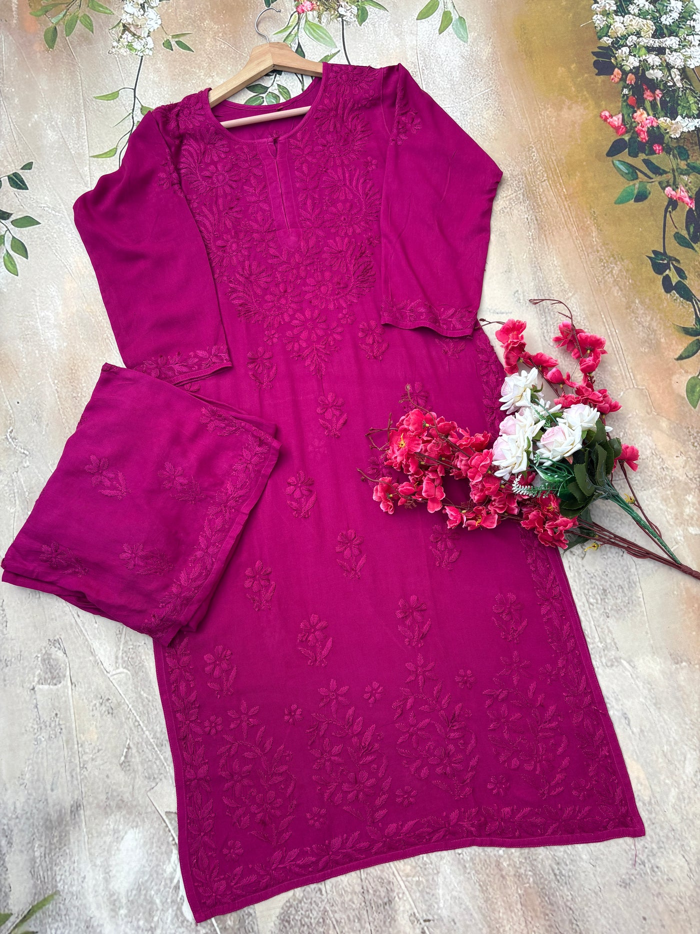 Nazakat Authentic Lucknowi Kurta Set