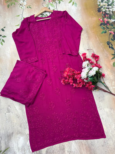 Nazakat Authentic Lucknowi Kurta Set