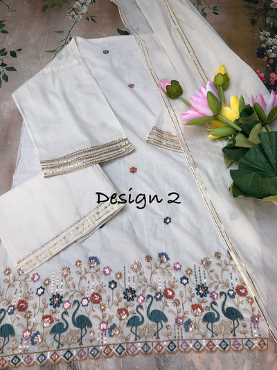 Kalam unstitched 3 piece set