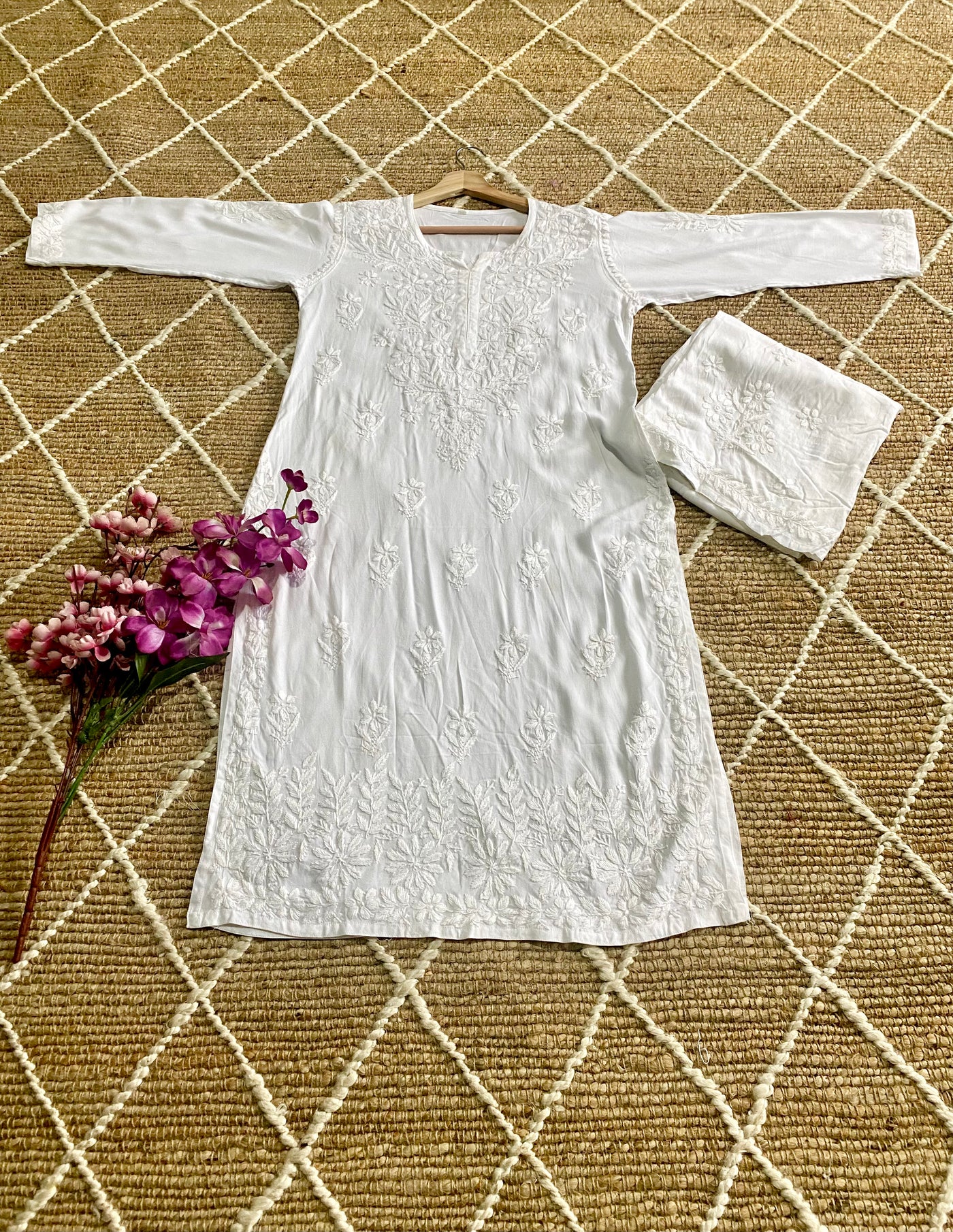 Nazakat Authentic Lucknowi Kurta Set