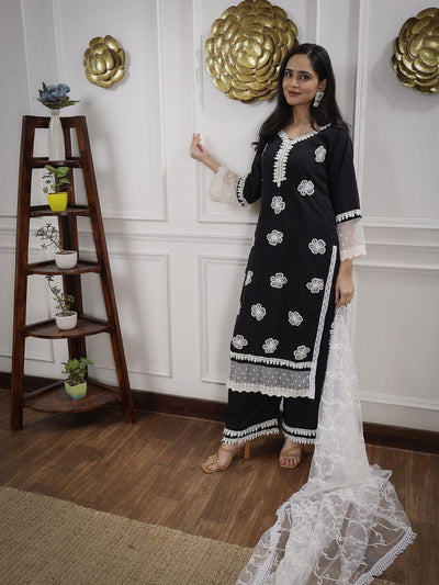 Bhumika Authentic Chikankari Kurta Set with Dupatta