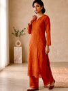 Orange- Paisley Design