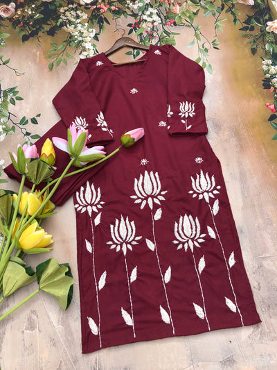 Shubhkar Gulabi Dhaga Kurta Set