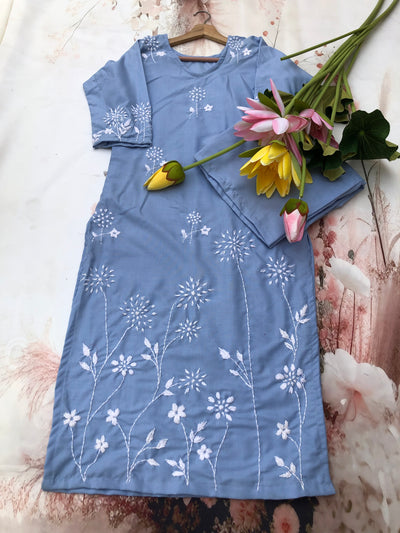 Shanza Gulabi Dhaga Kurta Set