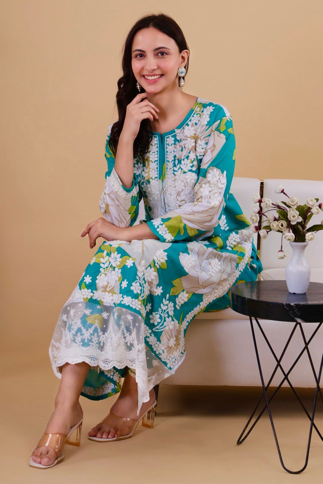 Mehwish Gulabi Dhaga Kurta Set