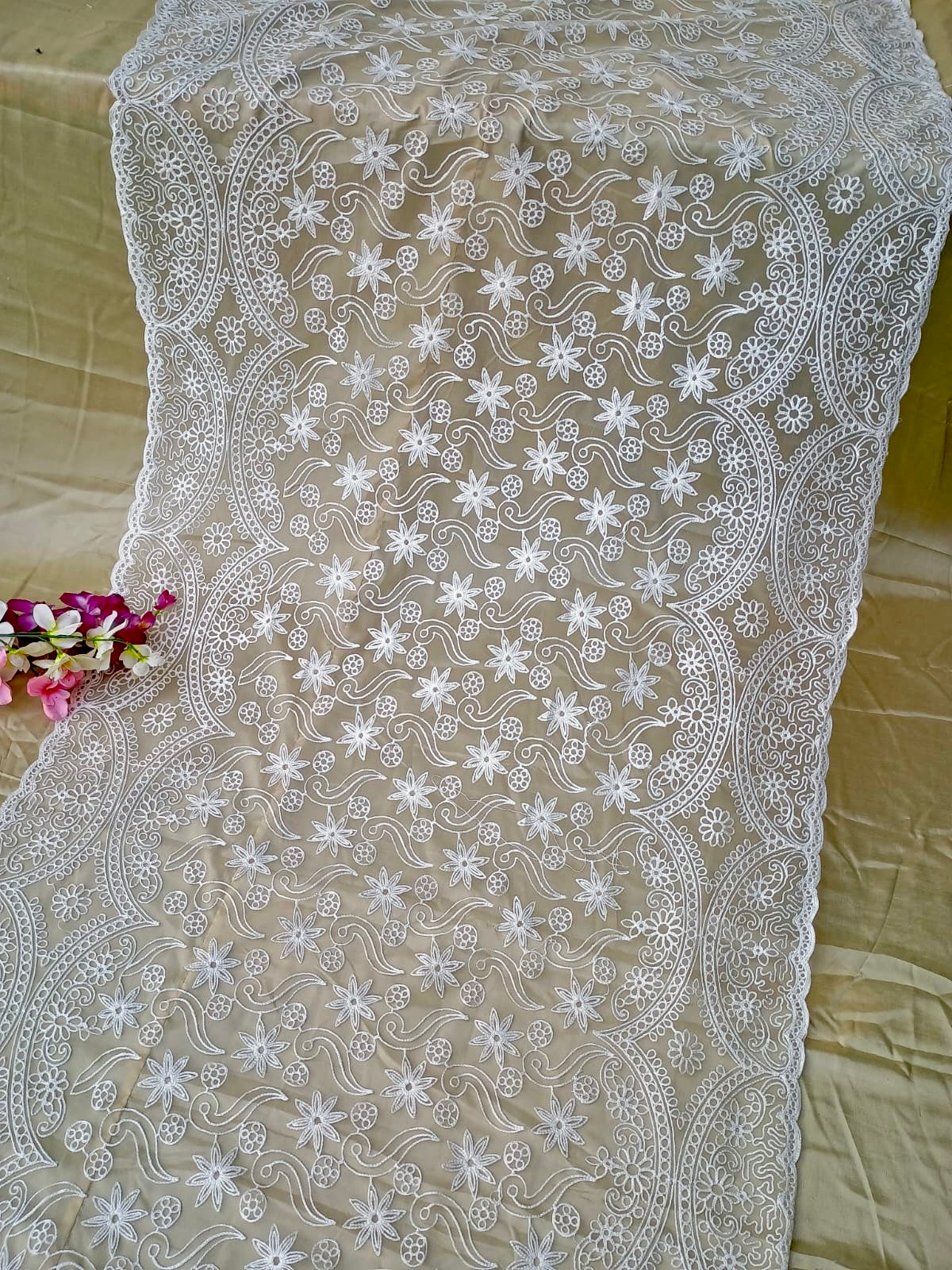 Heavy Chikankari dupatta