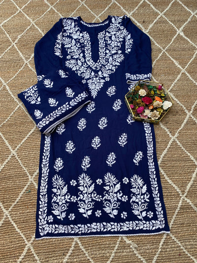 Aisha Authentic Lucknowi kurta Palazzo Set