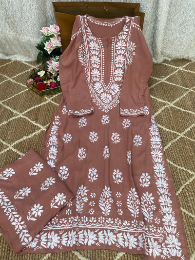 Raysha Gulabi Dhaga's Authentic Chikankari Kurta Set