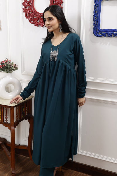 Stylish Gathered Kurti set