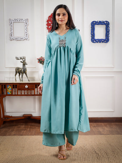 Stylish Gathered Kurti set