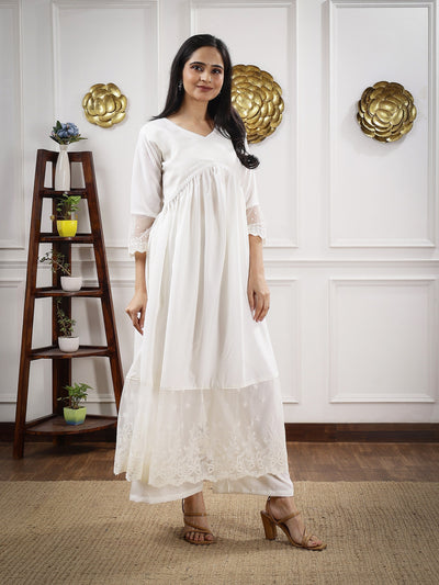 GD's Chikankari Alia Cut Dress