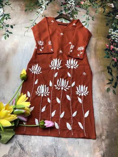 Shubhkar Gulabi Dhaga Kurta Set