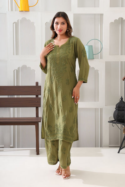 Naazakat Authentic Lucknowi Kurta Set