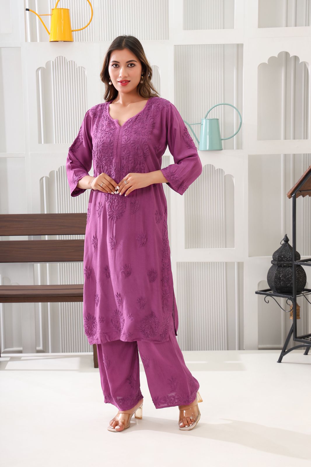 Naazakat Authentic Lucknowi Kurta Set