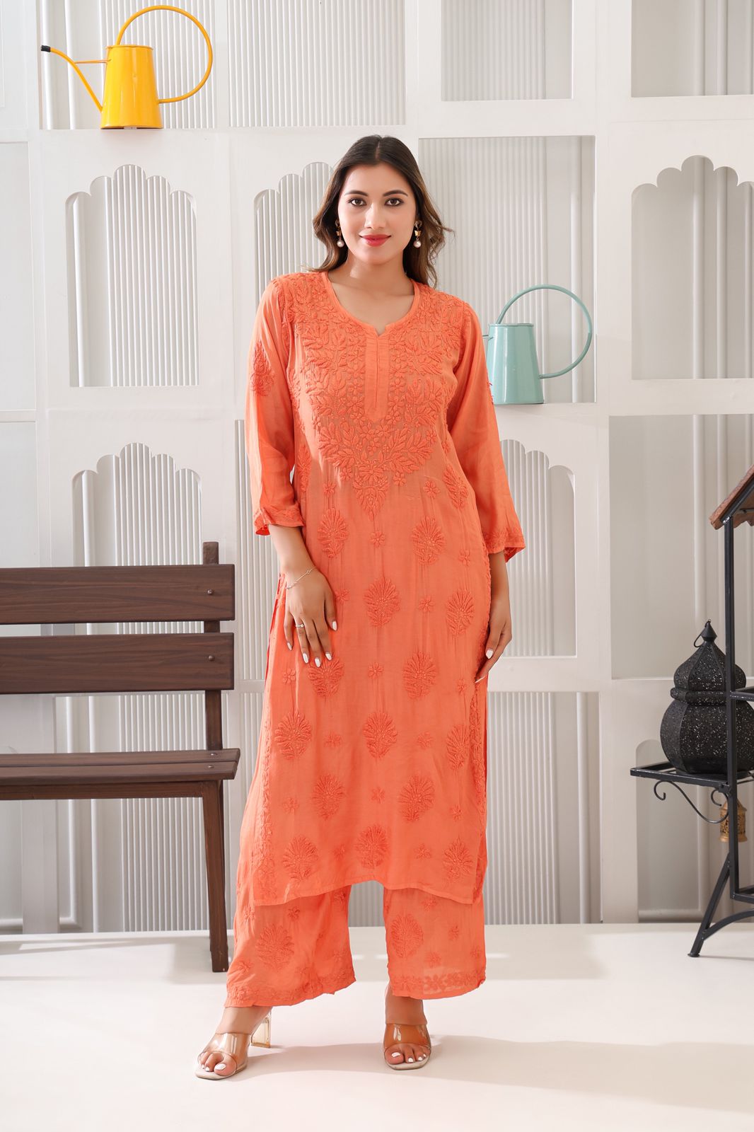 Naazakat Authentic Lucknowi Kurta Set