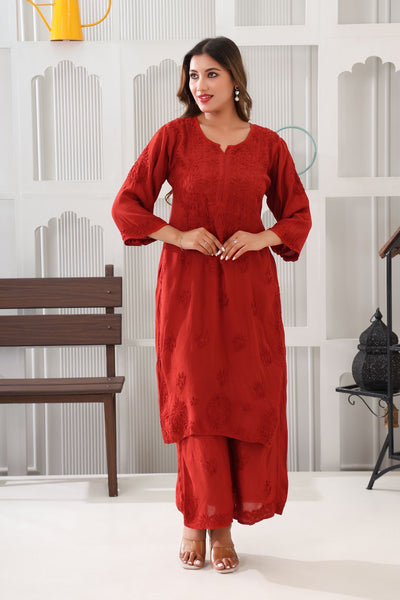 Naazakat Authentic Lucknowi Kurta Set