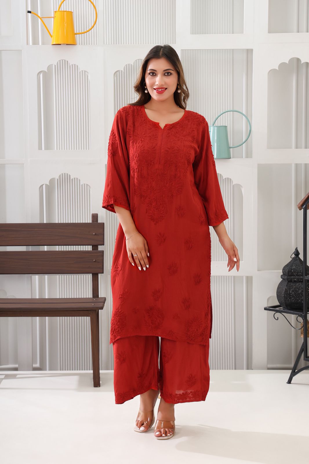 Naazakat Authentic Lucknowi Kurta Set