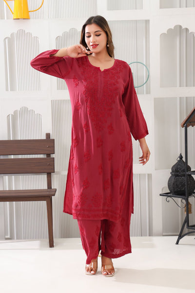 Naazakat Authentic Lucknowi Kurta Set