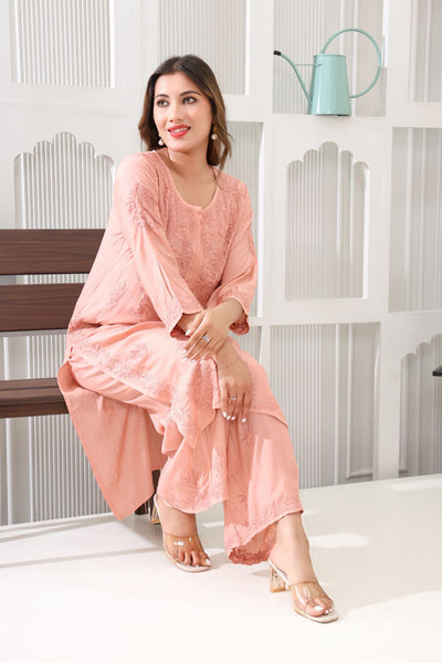 Naazakat Authentic Lucknowi Kurta Set